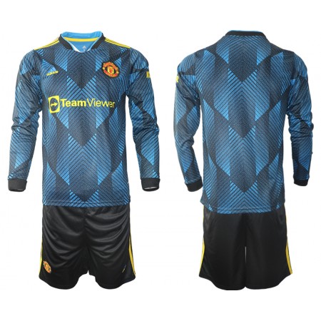Tenue Manchester United Enfant Troisieme 2021-2022 Maillot de Foot ML